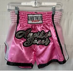 Muay Thai Fight Short, MMA Grappling Kickboxing Martial Art, Pink, Size M